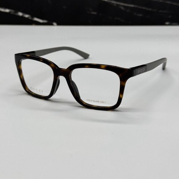 NEW GG1738O 002 GUCCI EYEGLASSES HAVANA/GREY MEN EYEWEAR GUCCI - Picture 4 of 11